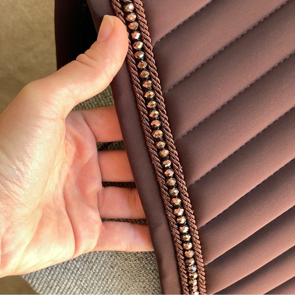 Kentucky Wellington Pearl jump saddle pad brown - Picture 11 of 15